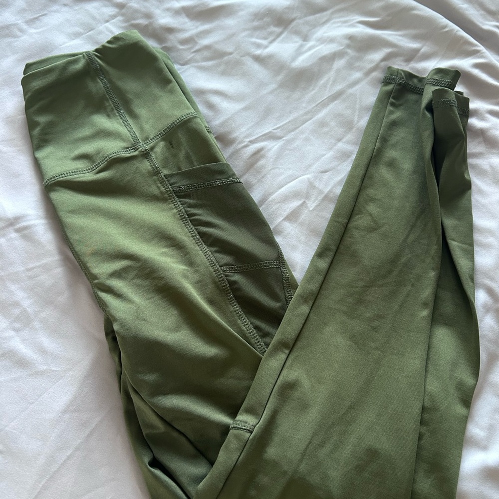 Olive Green Leggings
